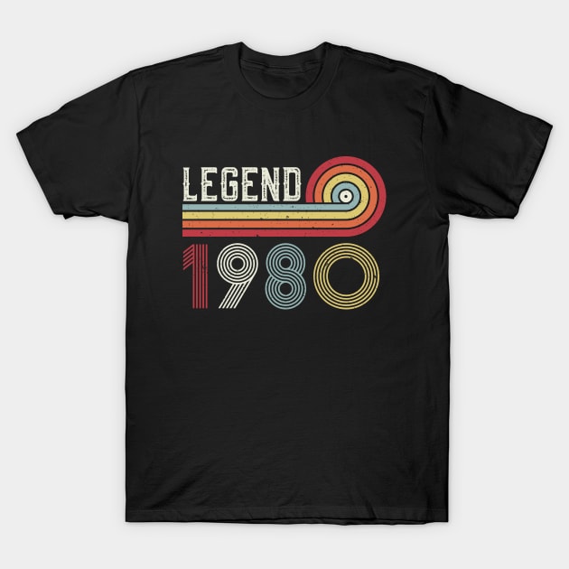 Legend 1980 Retro Sunset T-Shirt by silentboy